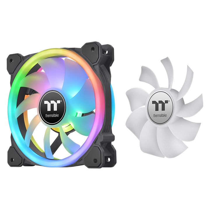 Image of Thermaltake SWAFAN 12 RGB Computer case Fan 12 cm Black 3 pc(s)
