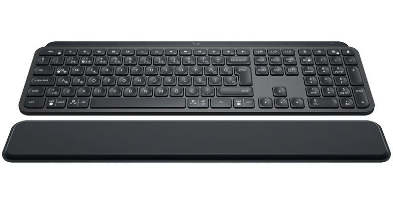 Logitech MX Keys Advanced Wireless Illuminated keyboard RF Wireless + Bluetooth QWERTY English Graphite
