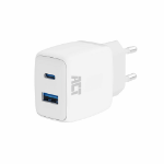 ACT USB-C & USB-A lader 20W met Power Delivery PPS, Quick Charge, GaNFast
