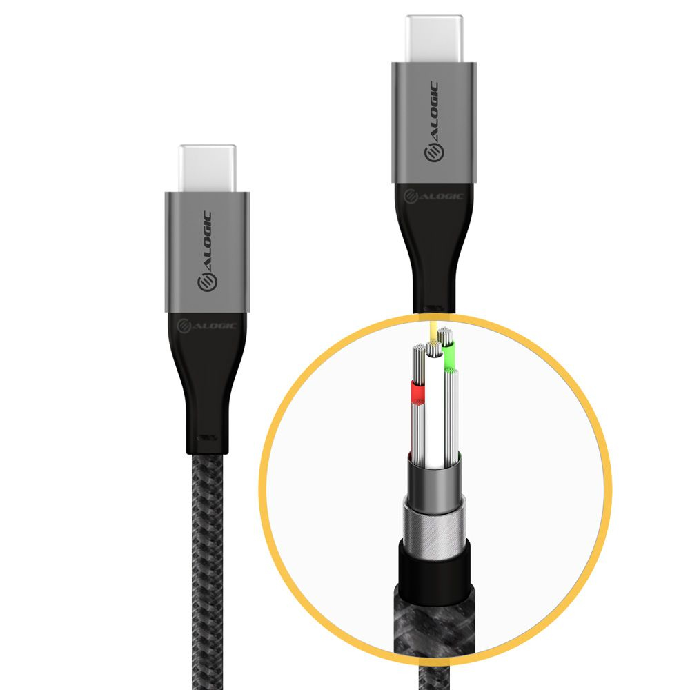 ALOGIC ULCC21.5-SGR USB cable 1.5 m 2.0 USB C Grey