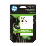 HP 62 2-Pack Tri-color/Black Original Ink Cartridge Combo
