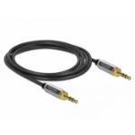 DeLOCK 85786 audio cable 2 m 3.5mm Black, Grey