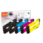 Peach PI200-566 inktcartridge 5 stuk(s) Compatibel Zwart, Cyaan, Magenta, Geel