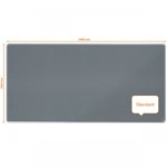 Nobo Premium Plus Grey Felt Noticeboard Aluminium Frame 2400x1200mm 1915200 DD