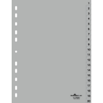 Durable 6522-10 Numeric tab index Polypropylene (PP) Grey