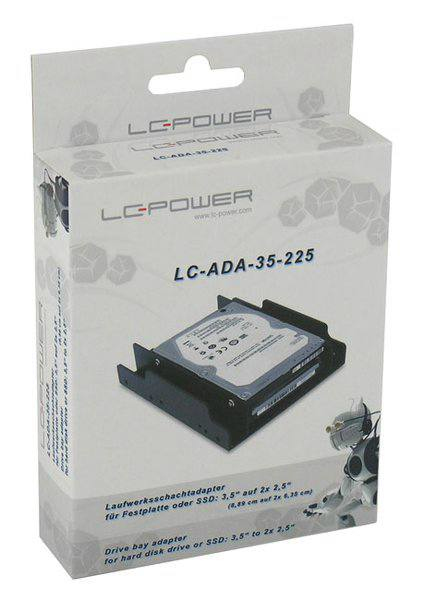 Image of LC-Power LC-ADA-35-225 drive bay panel 2.5/3.5" Bezel panel Black