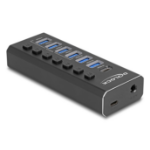 DeLOCK 64326 interface hub USB 3.2 Gen 2 (3.1 Gen 2) Type-C 10000 Mbit/s Black