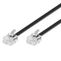 Image of Microconnect RJ11/RJ11 15m Black