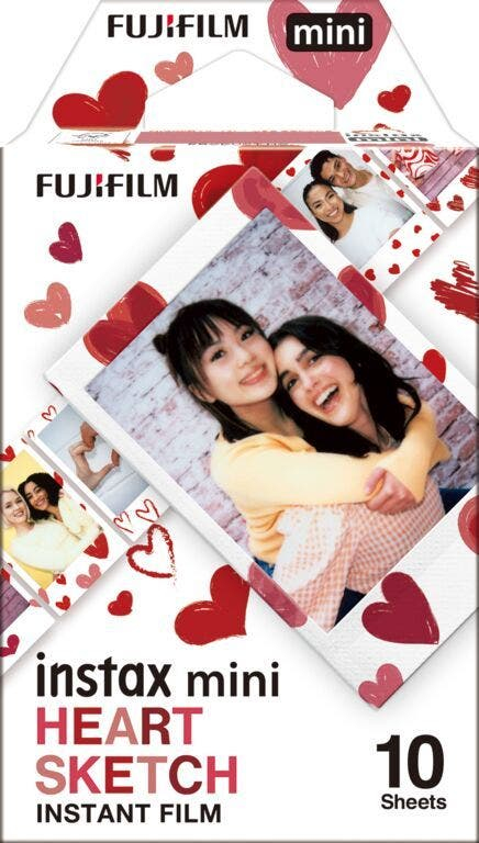 Fujifilm Instax mini - Heart Sketch WW 1 instant picture film 10 pc(s)