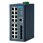 Advantech EKI-2720G-4F-AE network switch Gigabit Ethernet (10/100/1000) Black