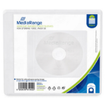 MediaRange BOX69-50 optical disc case Sleeve case 1 discs Translucent, White