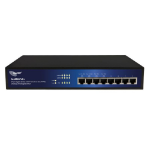 ALLNET ALL8804POE+ network switch Unmanaged L2 Gigabit Ethernet (10/100/1000) Power over Ethernet (PoE) Black, Blue