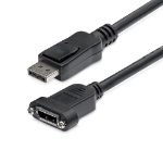 StarTech.com Câble DisplayPort à Montage sur Panneau de 91cm - 4K x 2K - Câble d'Extension DP 1.2 M/F - Câble d'Extension Vidéo DP avec Connecteur DP à Montage sur Panneau - Câble pour Moniteur DP