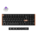 Keychron K4 HE keyboard Universal USB + RF Wireless + Bluetooth Black, Wood