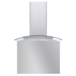 De Santii 90cm Curved Glass Splashback for DS90CG - Pewter