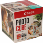 Canon 3713C012/PG-560+CL-561 Printhead cartridge multi pack black + color Cube white blue +PP201 40 sheet 13x13cm 7,5ml + 8,3ml Pack=2 for Canon Pixma TS 5350