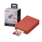 Canon Selphy QX20 Instant Photo Printer - Terracotta Red - Printer + 60 Shot Pack