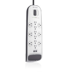 Belkin BV112234-08 surge protector Black, White 12 AC outlet(s) 125 V 96.1" (2.44 m)