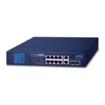 PLANET FGSD-1022VHP network switch Unmanaged L2 Fast Ethernet (10/100) Power over Ethernet (PoE) 1U Blue