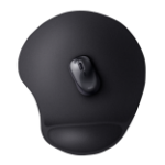 Trust BigFoot XL Gel Muismat - Ergonomische muismat met polssteun – Gel polssteun – Zwart