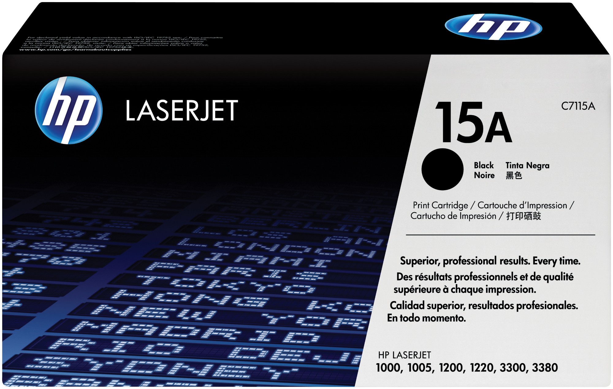 HP C7115A/15A Toner cartridge black, 2.5K pages ISO/IEC 19752 for Canon LBP-25/HP LaserJet 1000/HP LaserJet 1200