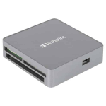 Verbatim USB 2.0 Card Reader / Hub Grey
