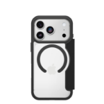 OtterBox React Folio MagSafe Series for Apple iPhone 17 Pro, Black Crystal, transparent/black