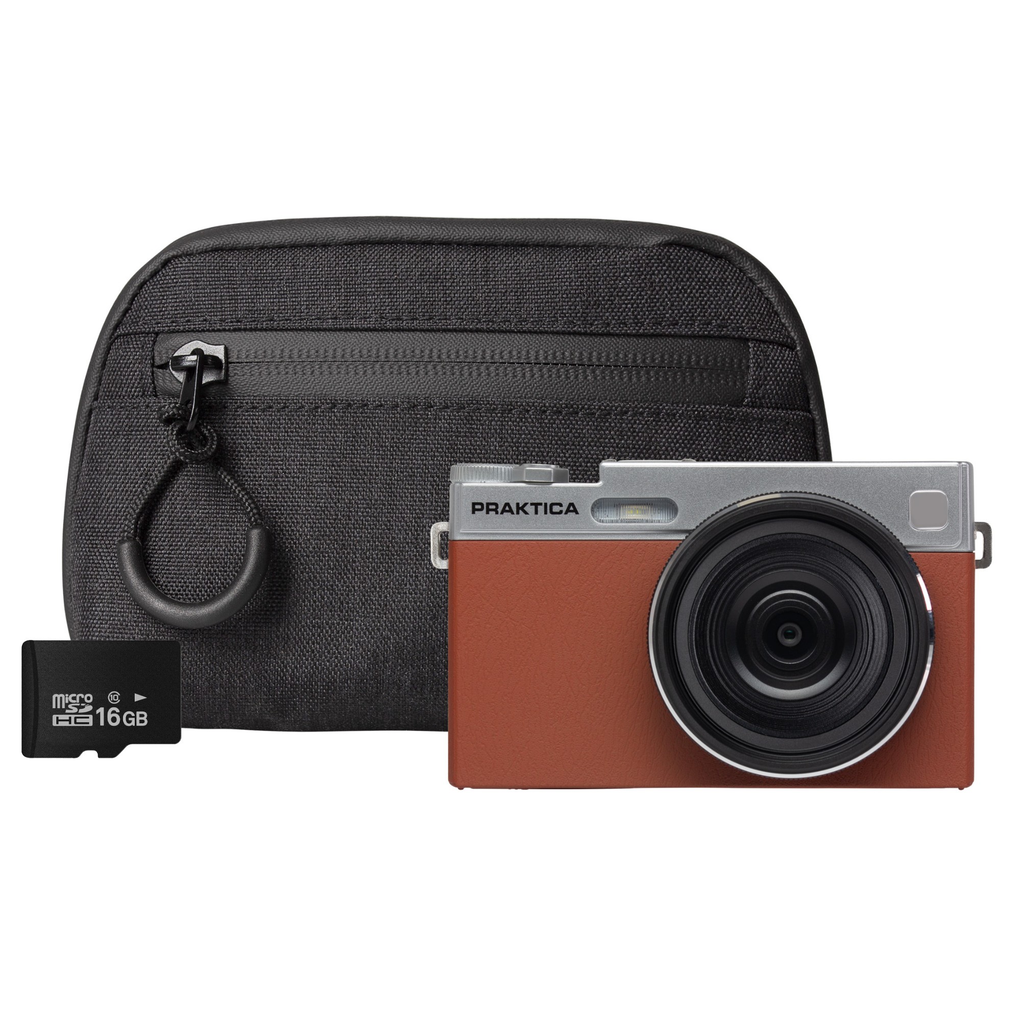 Praktica Black/Brown Dz21 Digital Camera 21Mp Cmos Sensor 16X Digital Zoom Flip Lc