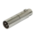Monoprice 601604 wire connector 3-Pin Male to 5-Pin Female DMX Silver