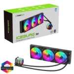 GAMEMAX Iceburg 360mm ARGB Liquid CPU Cooler, 12cm ARGB PWM Fans, Infinity Mirror RGB Rotatable Pump Head