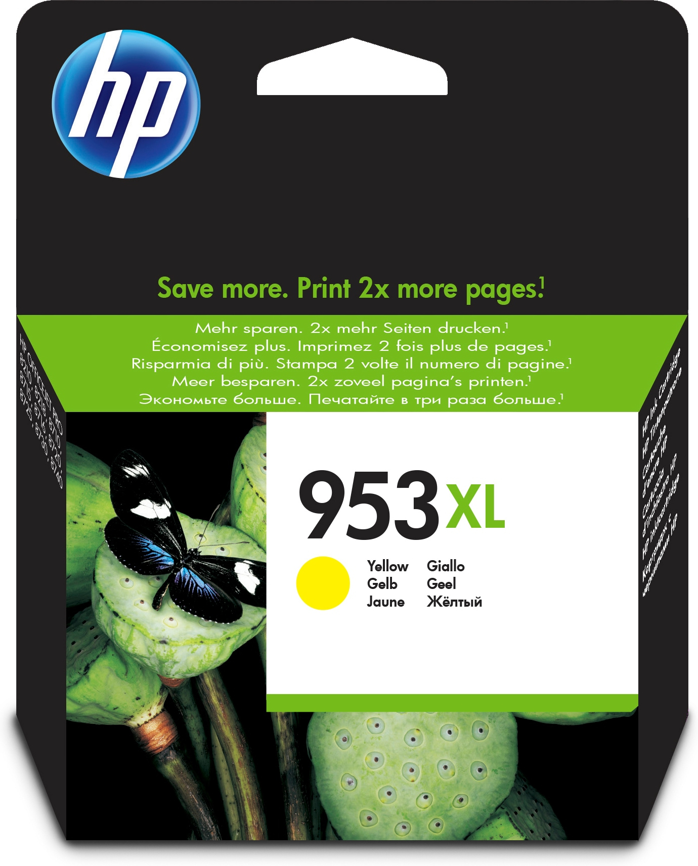 HP 953XL Original Inkjet Cartridge High Yield Yellow F6U18AE