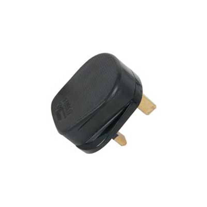 Image of FDL 13 AMP UK MAINS PLUG - BLACK