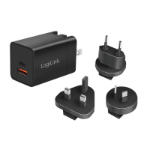 LogiLink PA0301 mobile device charger Universal Black AC Fast charging Indoor