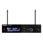 Shure (SLXD4D+) DIGITAL WIRELESS RX, DUAL CHANNEL, H58 BANDWIDTH (520-606MHz)