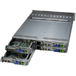 Supermicro SYS-222BT-HNR server barebone LGA 4710 Rack (2U) Black, Silver
