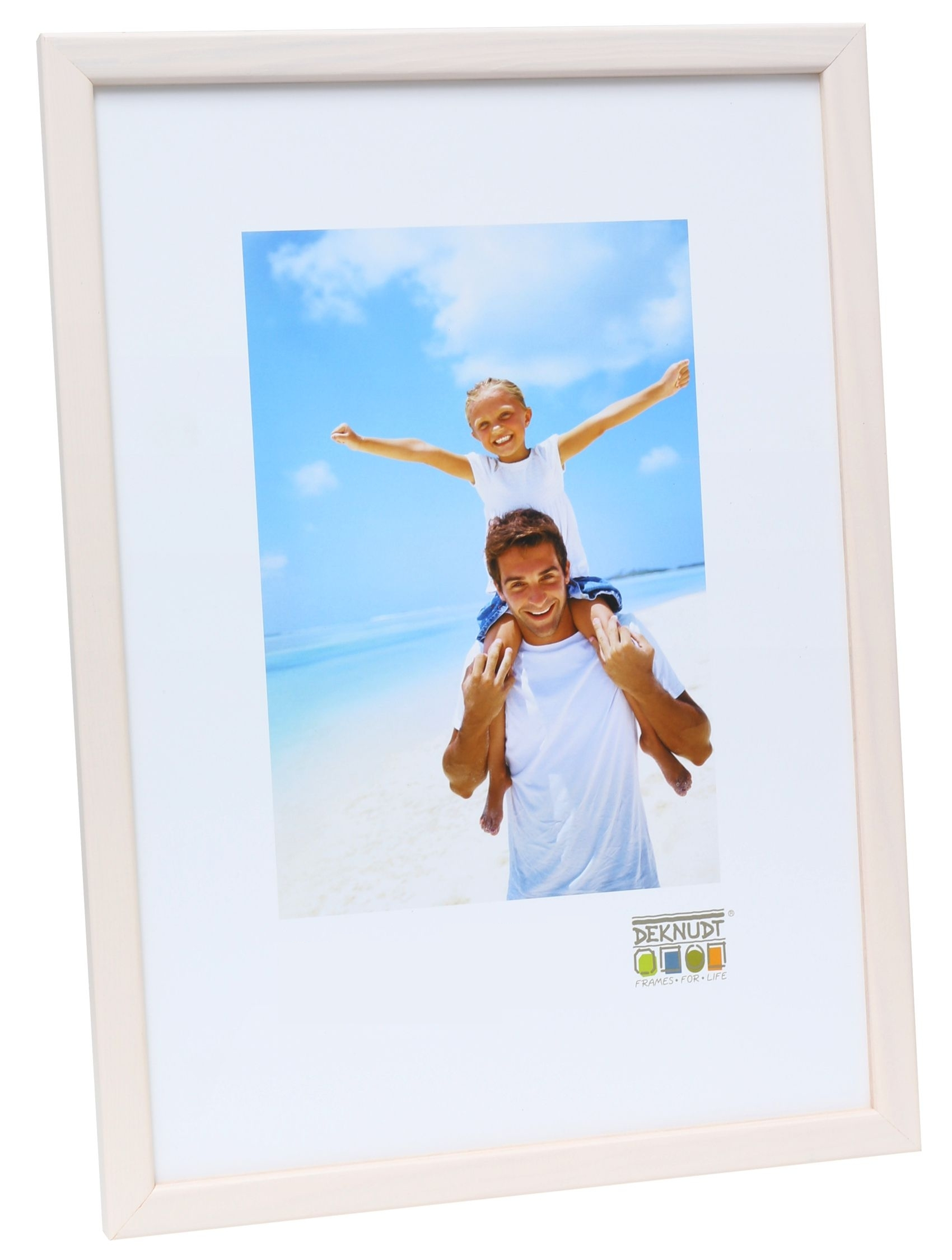 Image of Deknudt S41JL1 - Wood - White - Single picture frame - Table - 21...