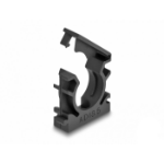 DeLOCK Cable sleeve holder with locking clip 18.5 mm 8 pieces black