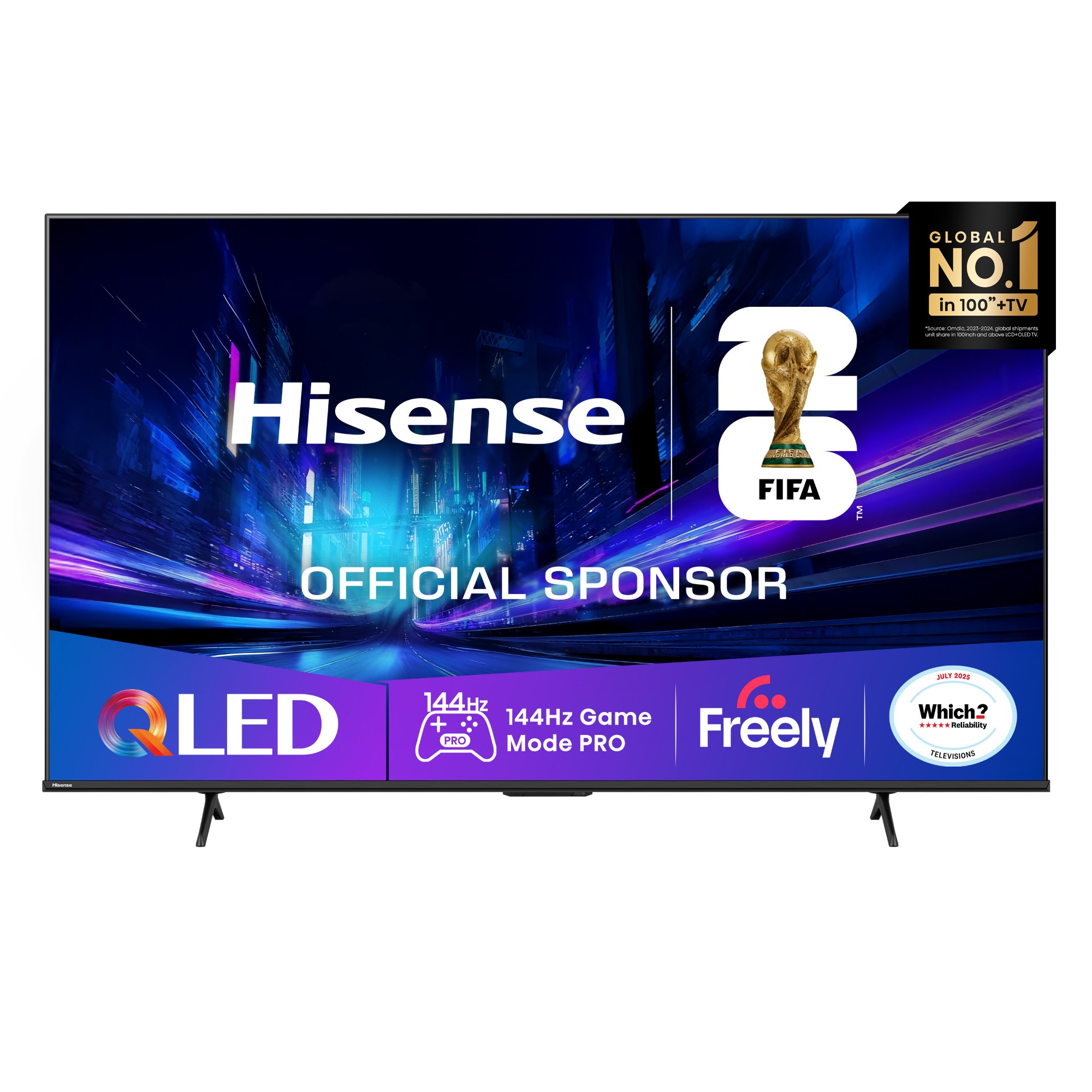 55" E78QTUK PRO 144Hz QLED Smart AI TV with Freely