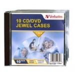 Verbatim CD/DVD Jewel Cases 1 discs Transparent