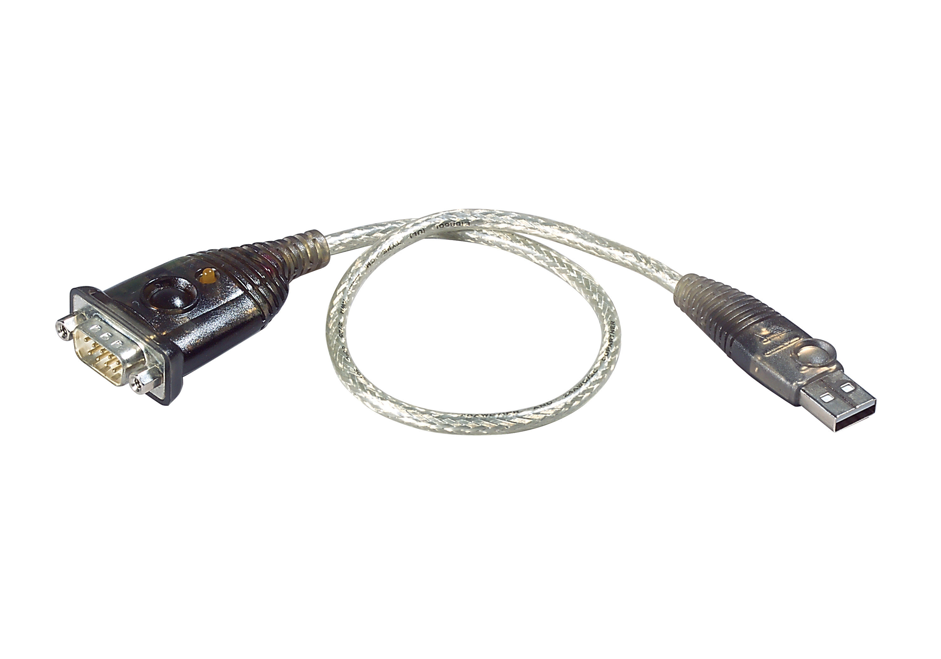 Image of ATEN UC232A serial cable Transparent 0.35 m USB Type-A DB-9