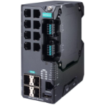 Moxa EDS-G4012-8P-4QGS-LVB network switch Managed Gigabit Ethernet (10/100/1000) Power over Ethernet (PoE) Black