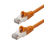 connektgear 1m RJ45 CAT6a SSTP Stranded Flush Moulded LS0H Network Cable - 26AWG - Orange