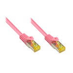 Alcasa 0.25m Cat7 RJ-45 netwerkkabel Magenta 0,25 m S/FTP (S-STP)