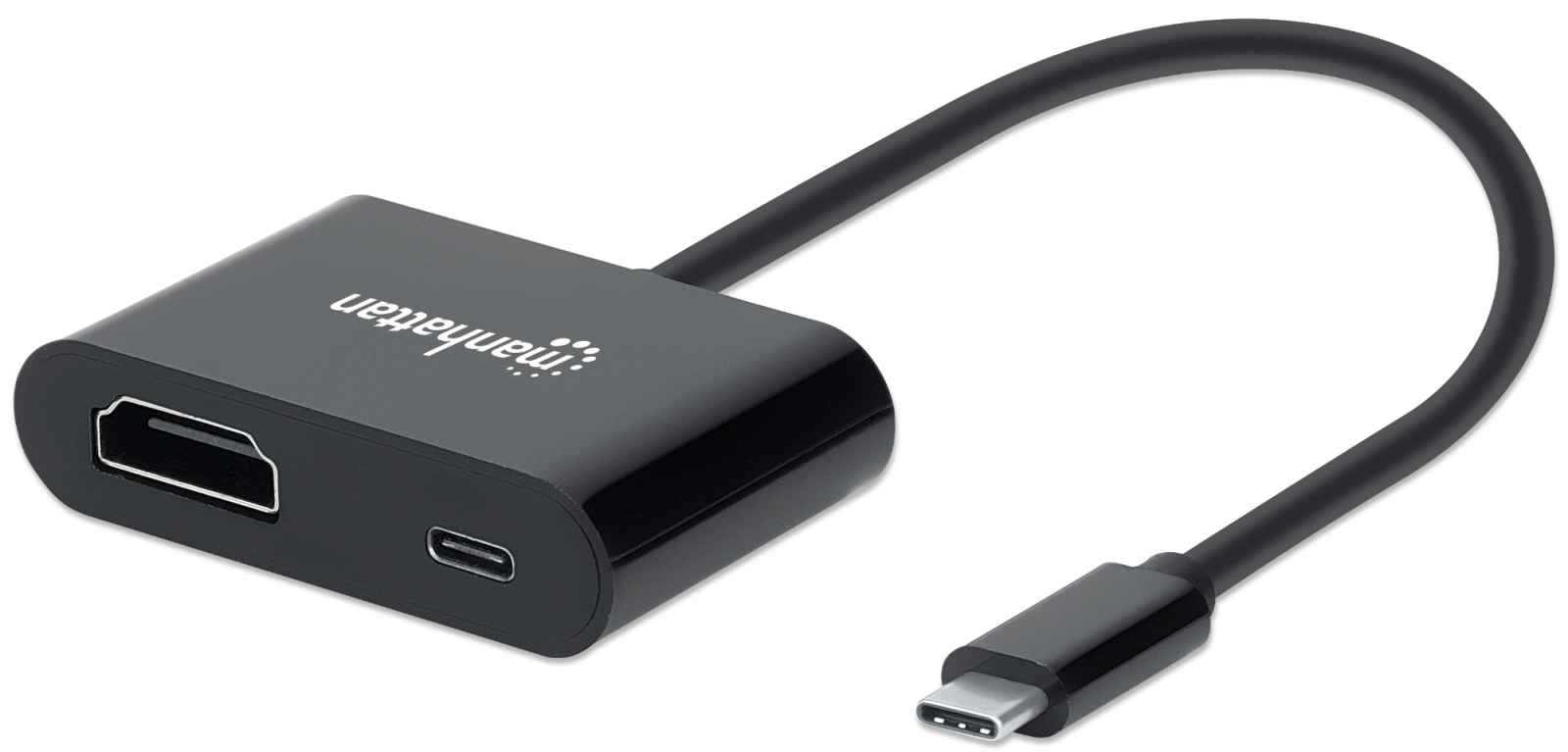 Image of Manhattan USB-C to HDMI and USB-C (inc Power Delivery), 4K@60Hz,...