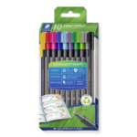 Staedtler 334 RC10 fineliner Fine Assorted colours 10 pc(s)