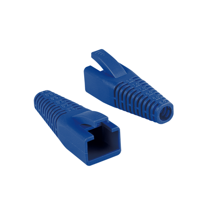 Image of LogiLink Knickschutzhülle RJ45 5.5-8.5mm kürzbar blau 50St