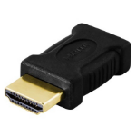 Deltaco HDMI-17 cable gender changer 19-pin HDMI Black