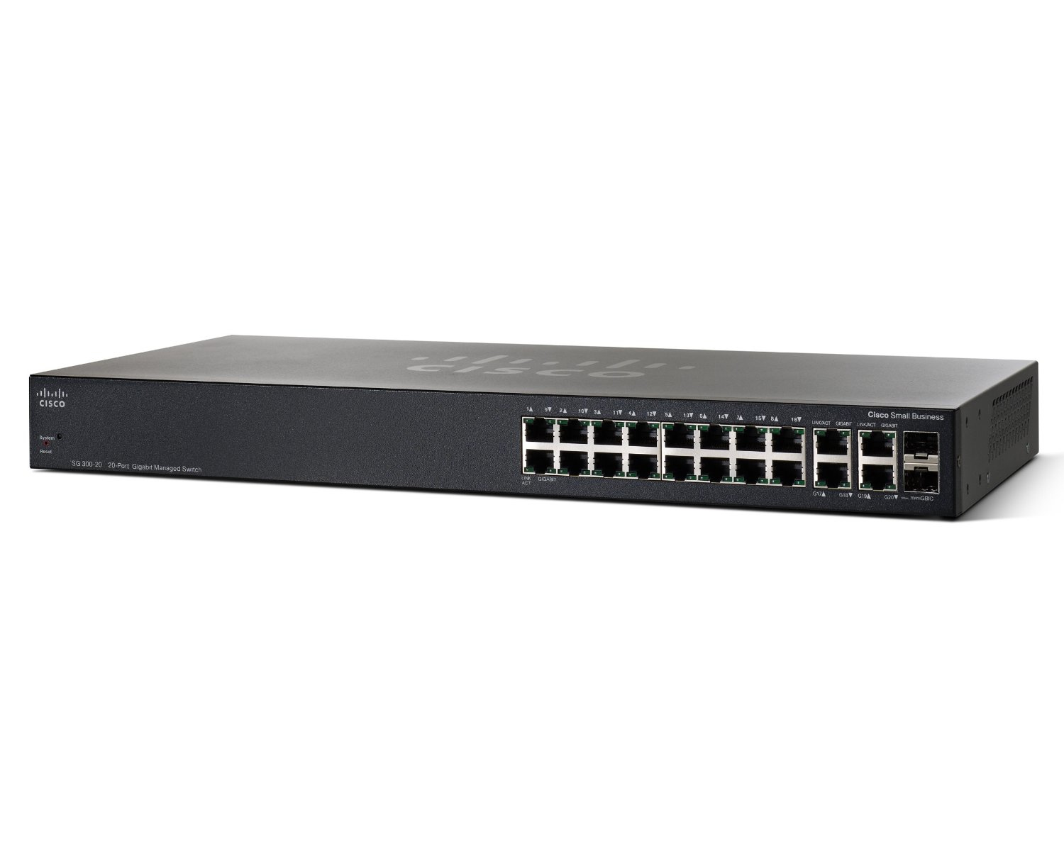 Cisco SG300-20 network switch Managed L3 Gigabit Ethernet (10/100/1000) Grey