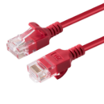 Microconnect V-UTP6A0015R-SLIM networking cable Red 0.15 m Cat6a U/UTP (UTP)