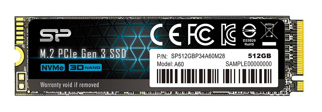 Image of Silicon Power P34A60 M.2 512 GB PCI Express SLC NVMe